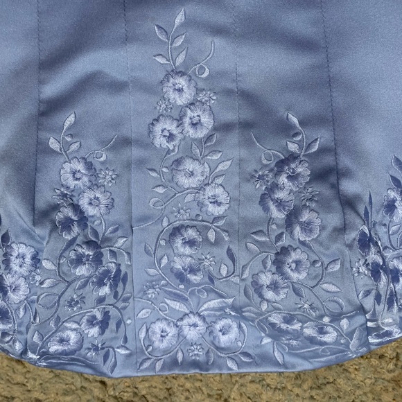 Beautiful blue two piece prom dress - Picture 5 of 5